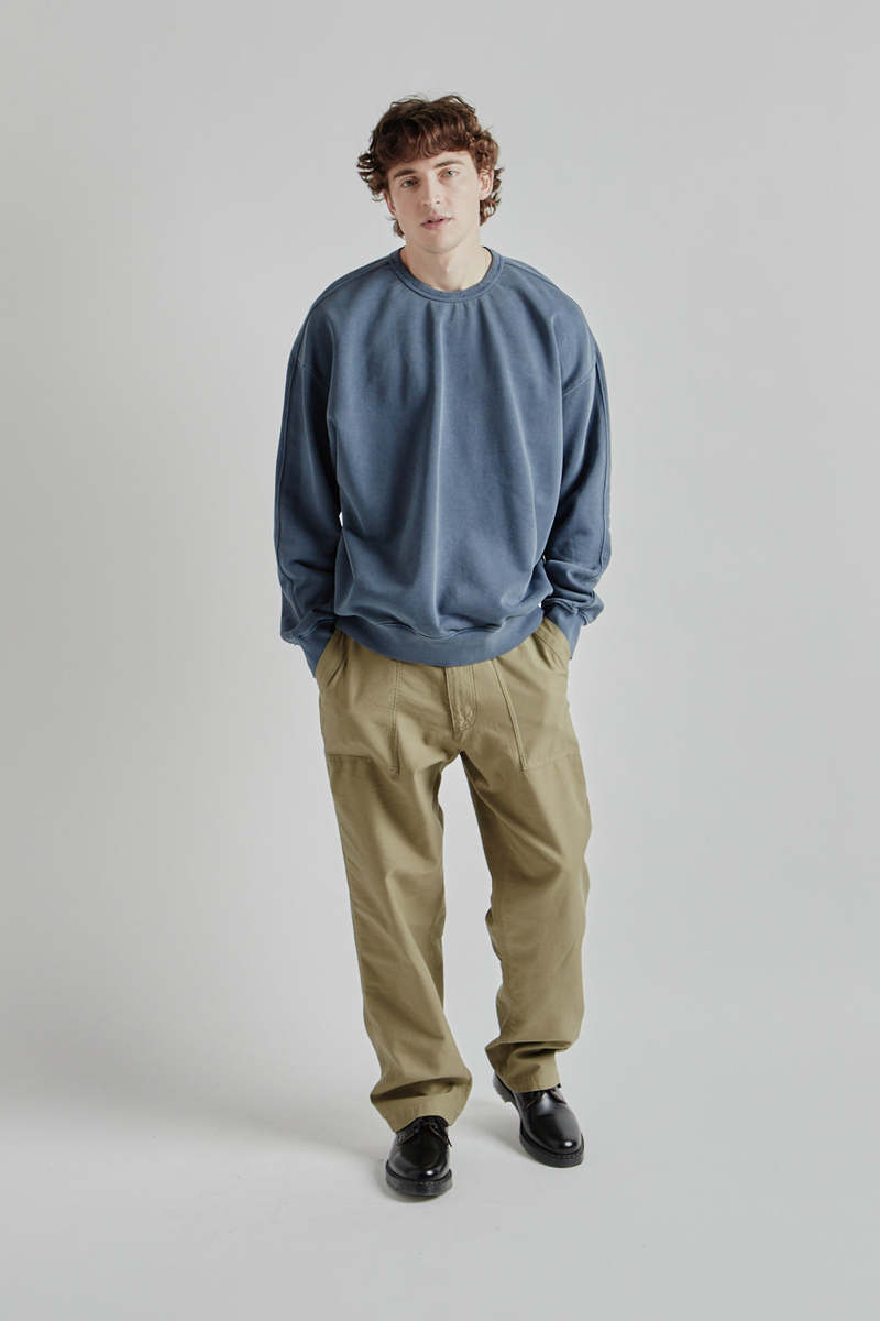 FRIZMWORKS OG Pigment Dyeing Sweatshirt - Blue | Garmentory