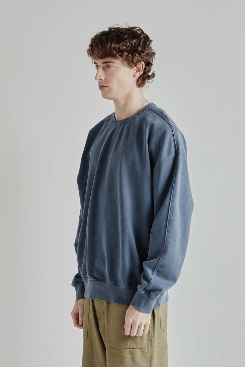 【KOOLOSET】Berlin Pigment Brushed Sweatshirt Loose Crewneck / 2060 REV - Offwhite – Revolution.eu