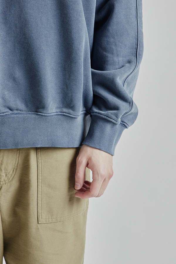 【IONSEOUL】Now Pigment Sweat Shirt (4color) 4JH505 FRIZMWORKS OG Pigment Dyeing Sweatshirt - Blue | Garmentory