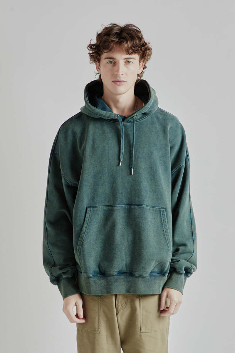 FRIZMWORKS OG Vintage Dyeing Pullover Hoody - Dark Green