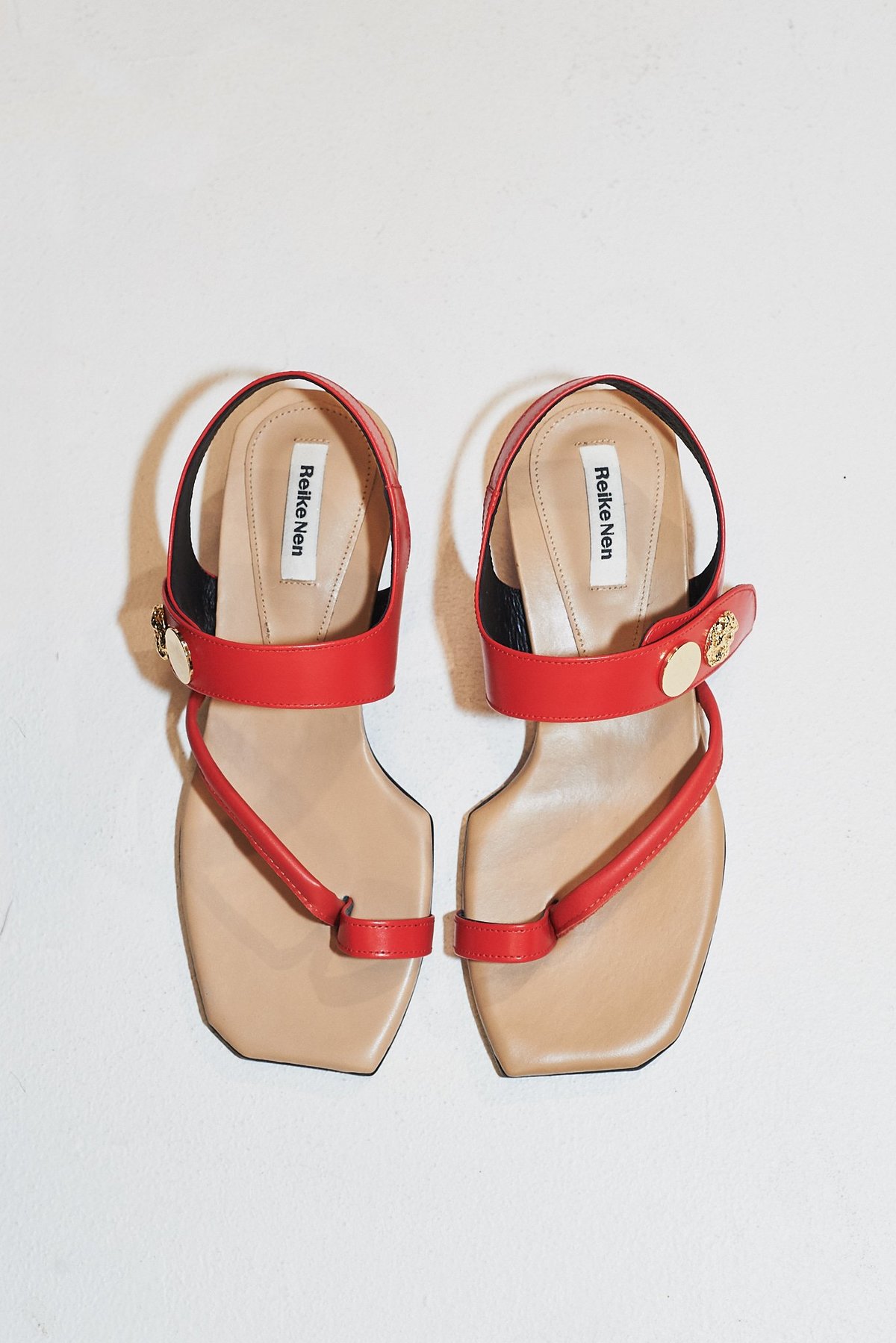 Reike Nen Leather Strap Sandal - Red | Garmentory