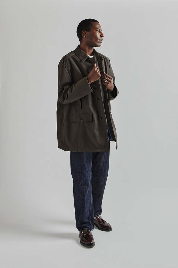 Nanamica 2L GORE-TEX Short Soutien Collar Coat - Charcoal