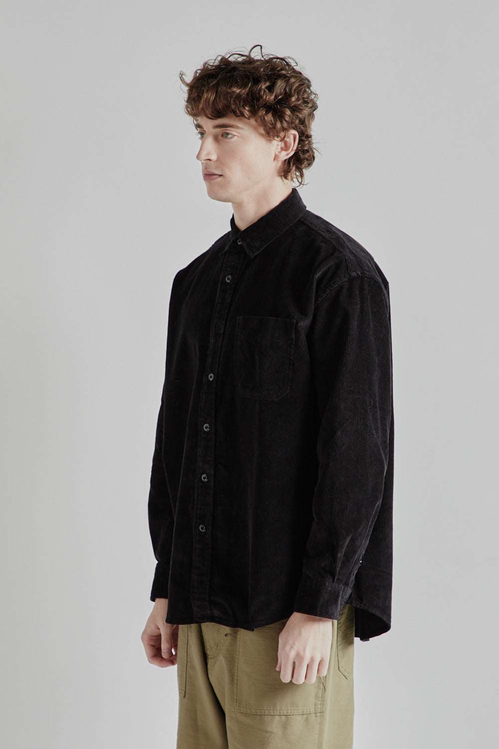 Black Corduroy  Shirt