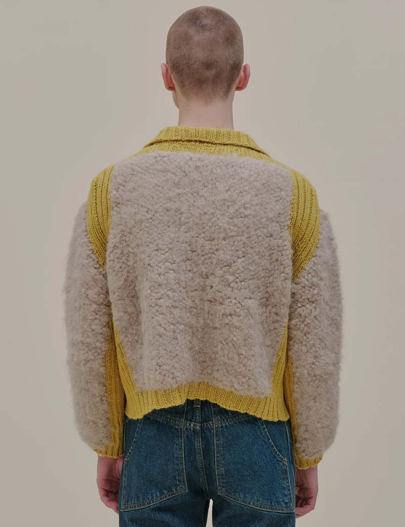 ECKHAUS LATTA Teddy Cardigan - Daffodil