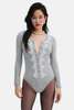 For Love & Lemons Arinah Romper - Grey - Thumbnail 1