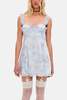 For Love & Lemons Marisa Mini Dress - Blue - Thumbnail 1