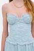 For Love & Lemons Marlowe Mini Dress - Light Blue - Thumbnail 3
