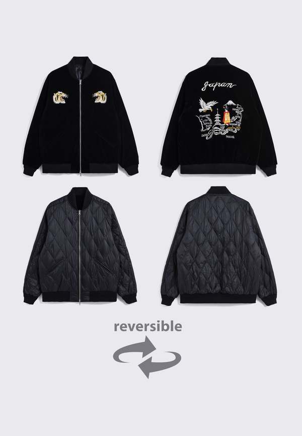 TAION Reversible Skajan Down Jacket - Black/Black | Garmentory