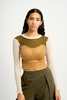 Eliza Faulkner Bella Top - Off White/Camel - Thumbnail 1