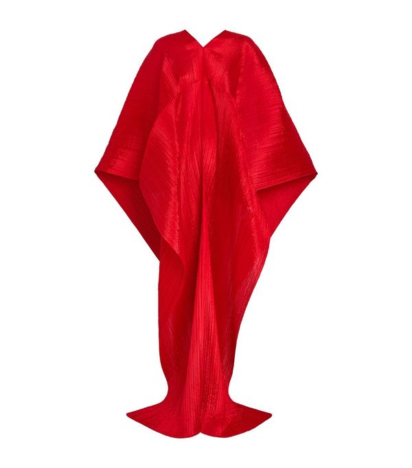 Pleats Please by Issey Miyake Colorful Madame T Stole - Carmine