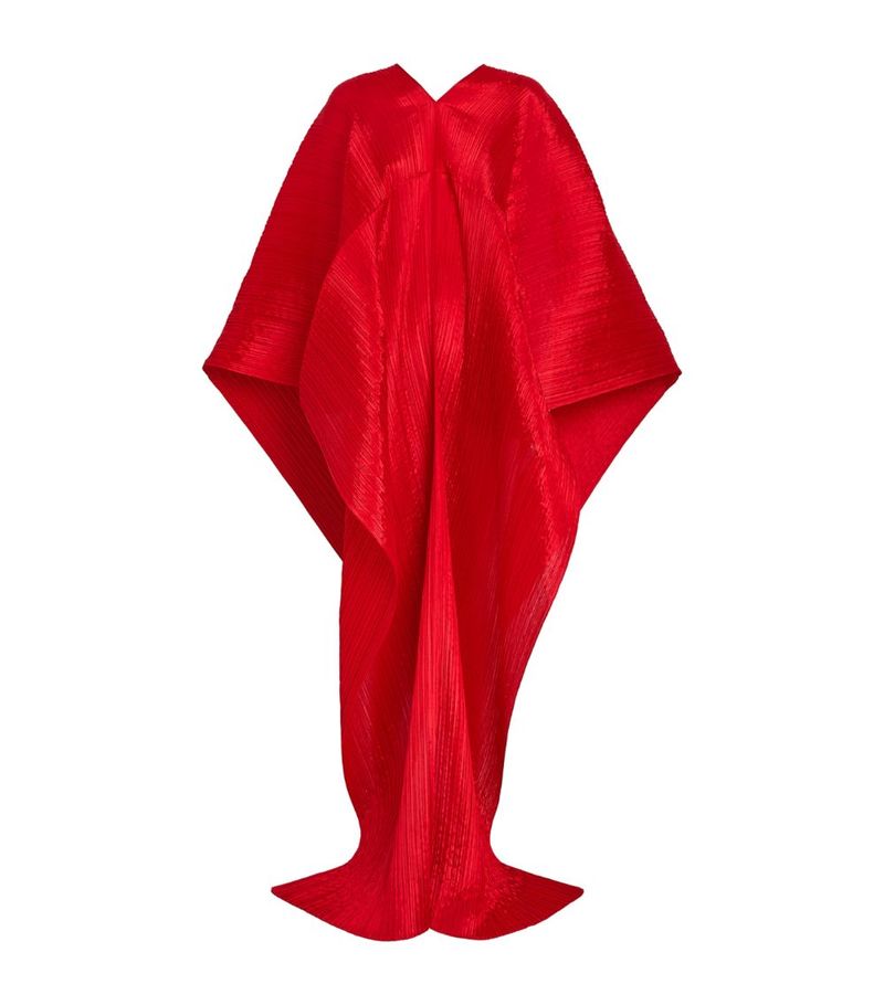 Pleats Please by Issey Miyake Colorful Madame T Stole - Carmine