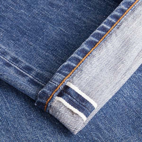 DRAKES Five Pocket Jeans - Bleach Wash 14.2oz Japanese Selvedge Denim