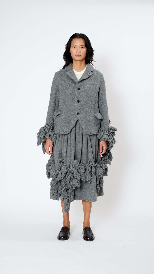 Comme des Garçons 20AW Frill Wool Jacket Wool Ruffle Jacket – La Garçonne
