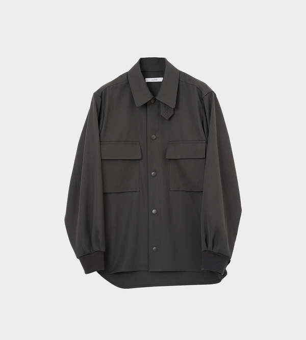 【新品未使用】ujoh wool shirt jacket Blouson UJOH Rib Shirt Blouson - Steel Grey | Garmentory