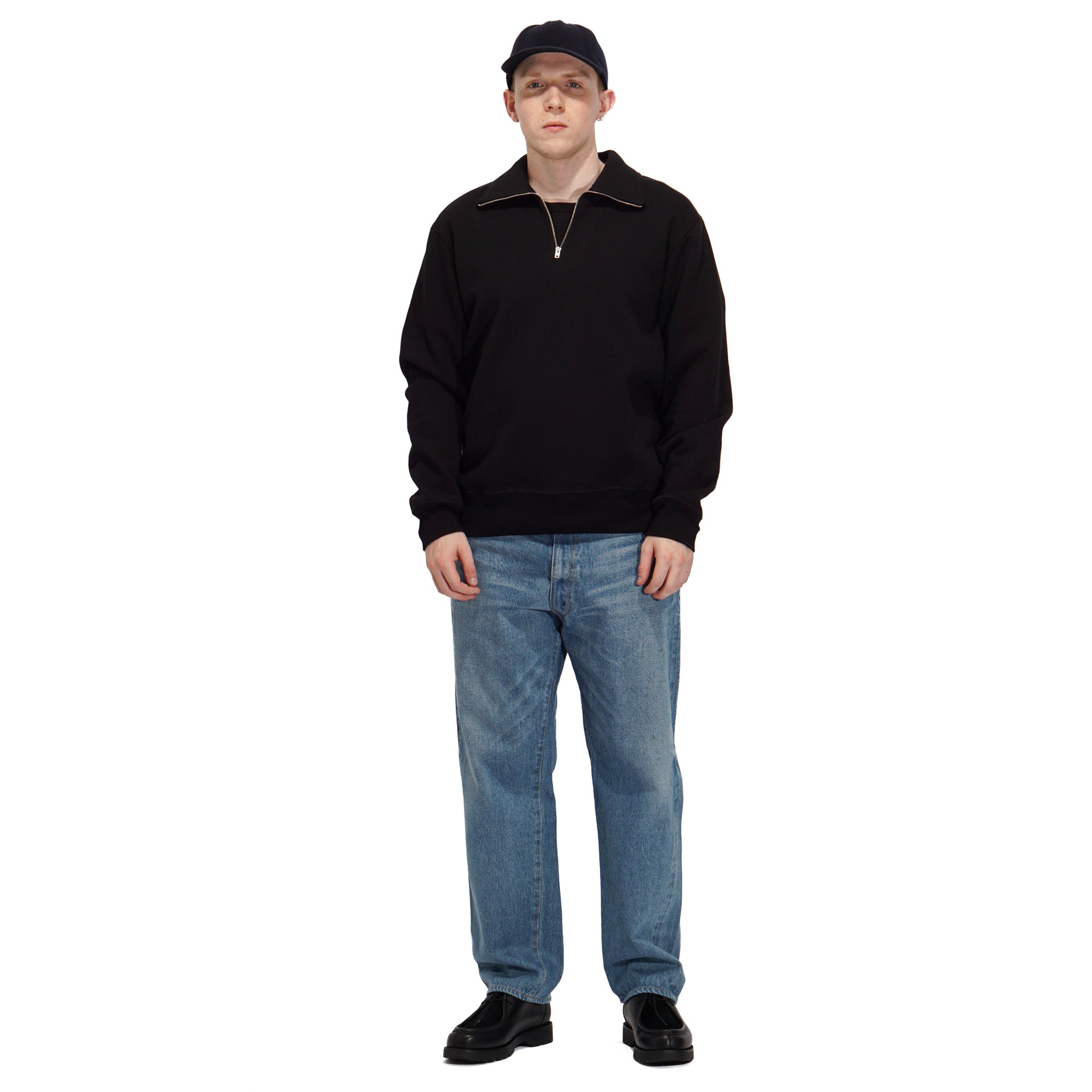 KAPTAIN SUNSHINE 5P ZIPPER FRONT DENIM PANTS - INDIGO