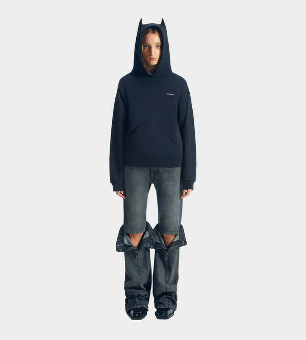 Coperni Horn Hoodie sweater - Black | Garmentory