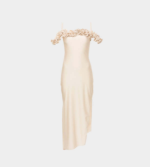 Coperni Ruffle Dress - Beige Coperni Ruffle Dress - Beige