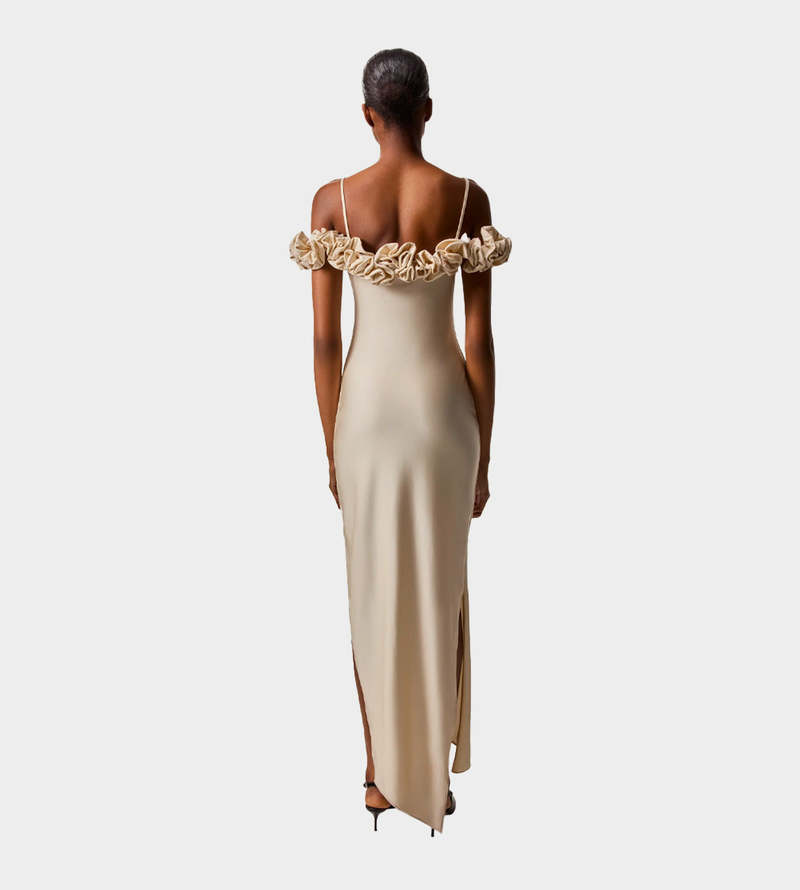 Coperni Ruffle Dress - Beige Coperni Ruffle Dress - Beige