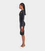 Coperni Twisted Cut-out Jersey Dress - Blk - Thumbnail 2