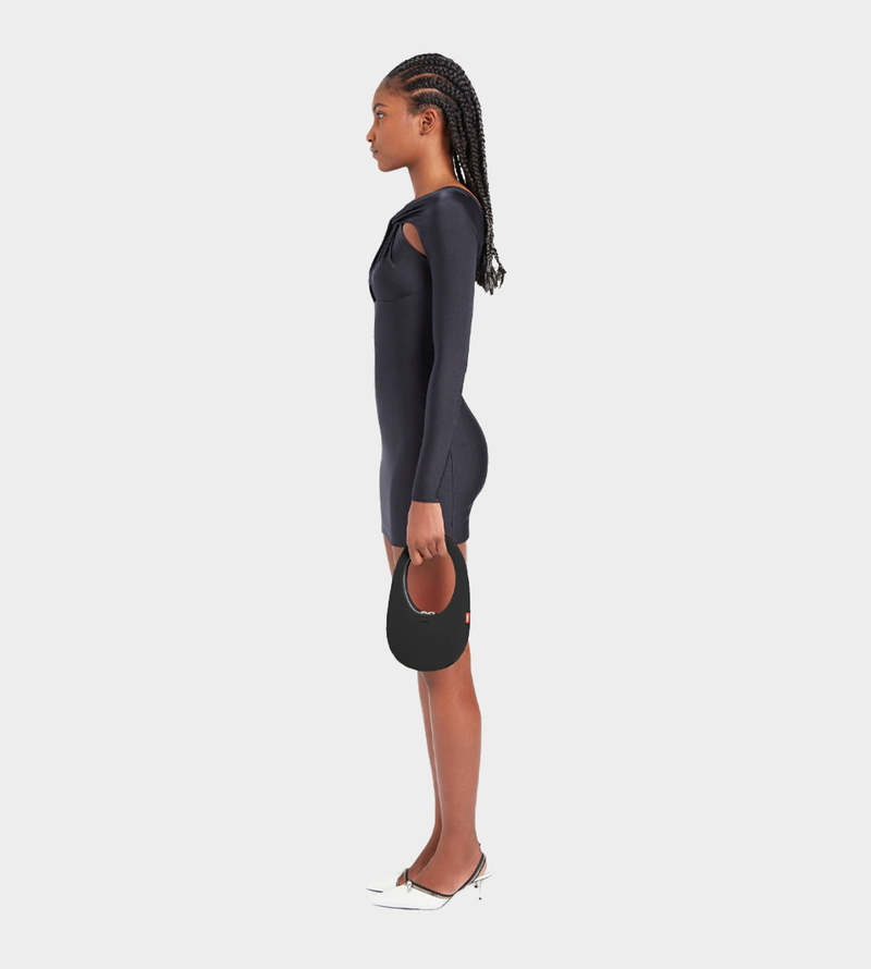 Coperni Twisted Cut-out Jersey Dress - Blk