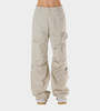 MM6 Maison Margiela Utility Wide Leg Pants - Off White - Thumbnail 2