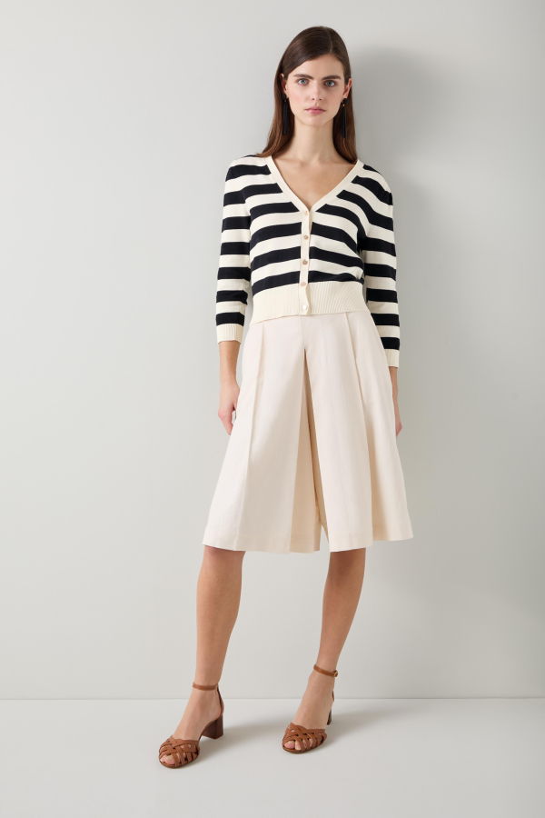 LK Bennett Bells Cardigan - Black and Ecru