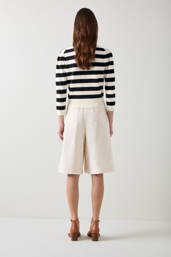 LK Bennett Bells Cardigan - Black and Ecru