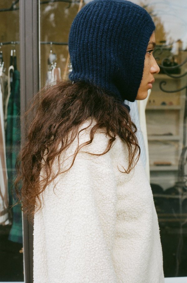 PALOMA WOOL Buttons Angels Balaclava Navy | Garmentory