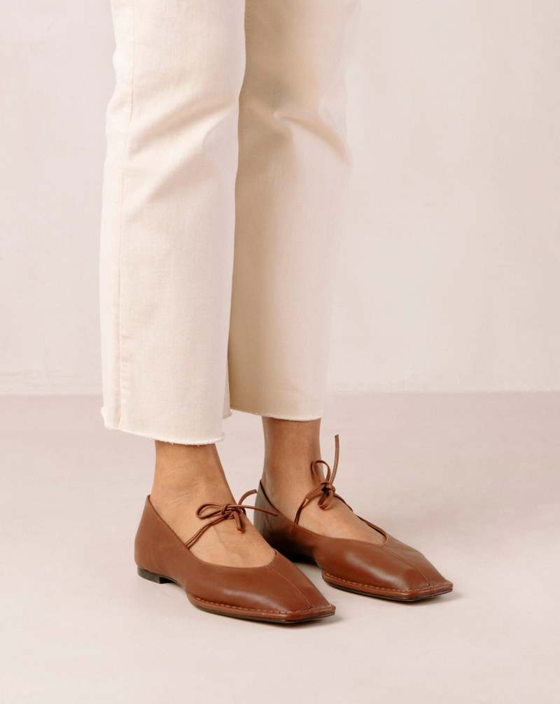 ALOHAS Sway Ballet Flats - Chestnut Brown | Garmentory