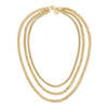 Eklexic Ludlow Triple Chain Necklace - Gold - Thumbnail 2
