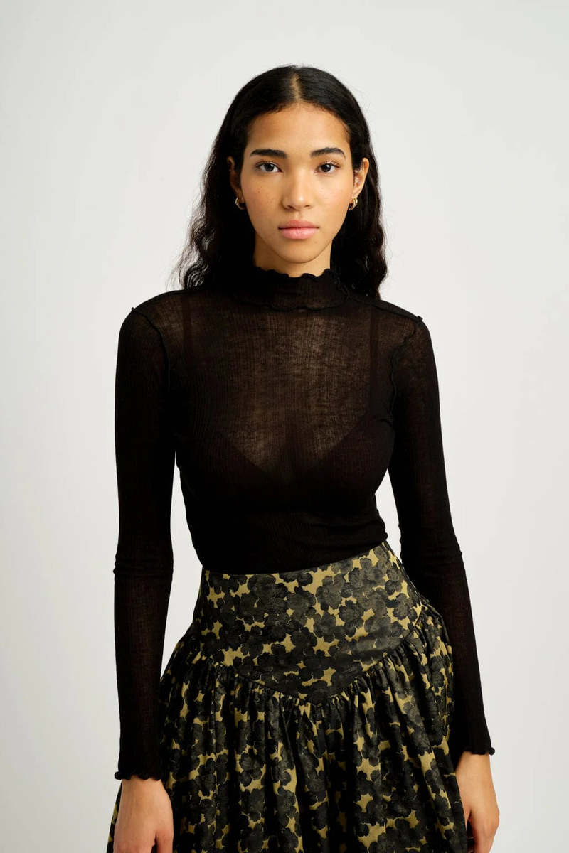 Eliza Faulkner Jane Turtleneck - Black