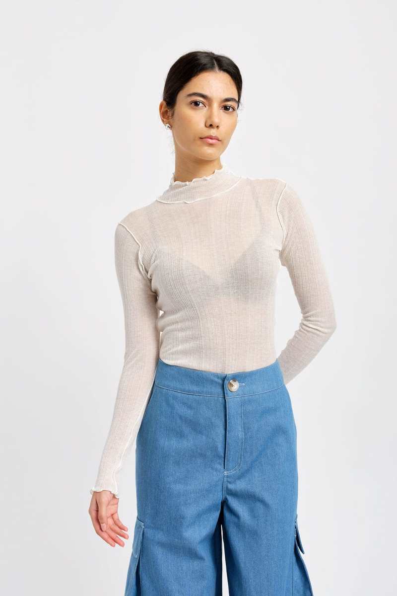 Eliza Faulkner Jane Turtleneck - White Eliza Faulkner Jane Turtleneck - White