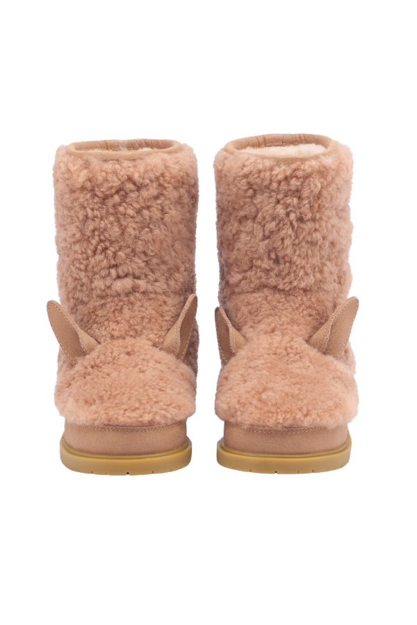 Kids Donsje Irfi Boots - Vintage Pink Sheep Wool