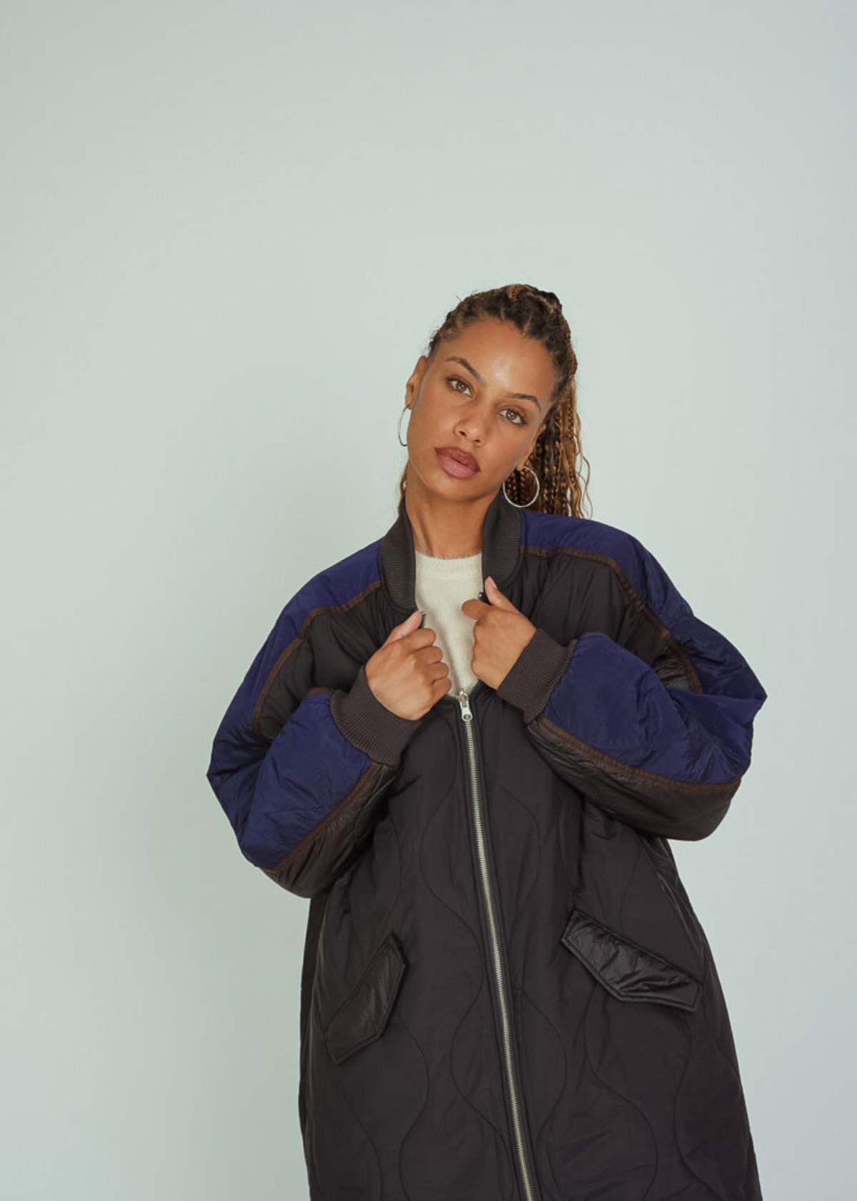 Bellerose Oversized Hedge Coat - Black | Garmentory