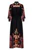 Carolina K Eliseta Dress - Black Floral - Thumbnail 2