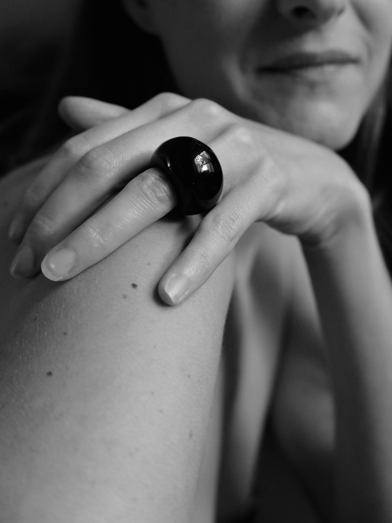 Sophie Buhai DONUT RING - ONYX | Garmentory