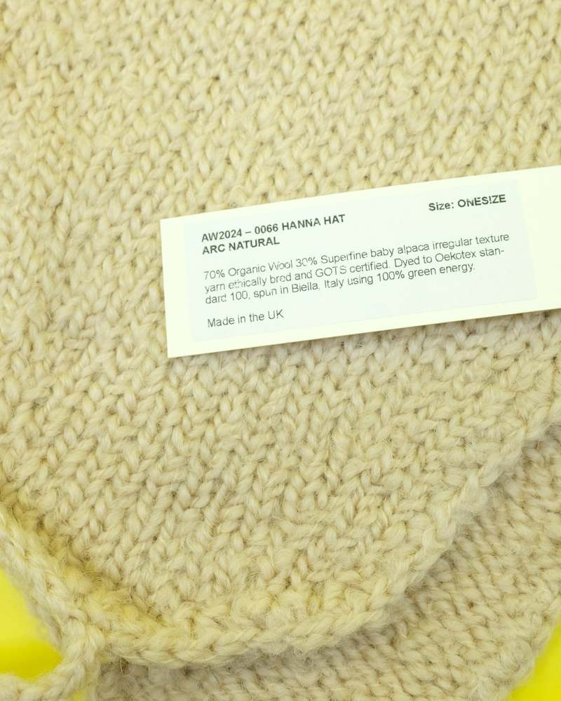 SONO Alpaca Wool Hanna Hat - Natural | Garmentory