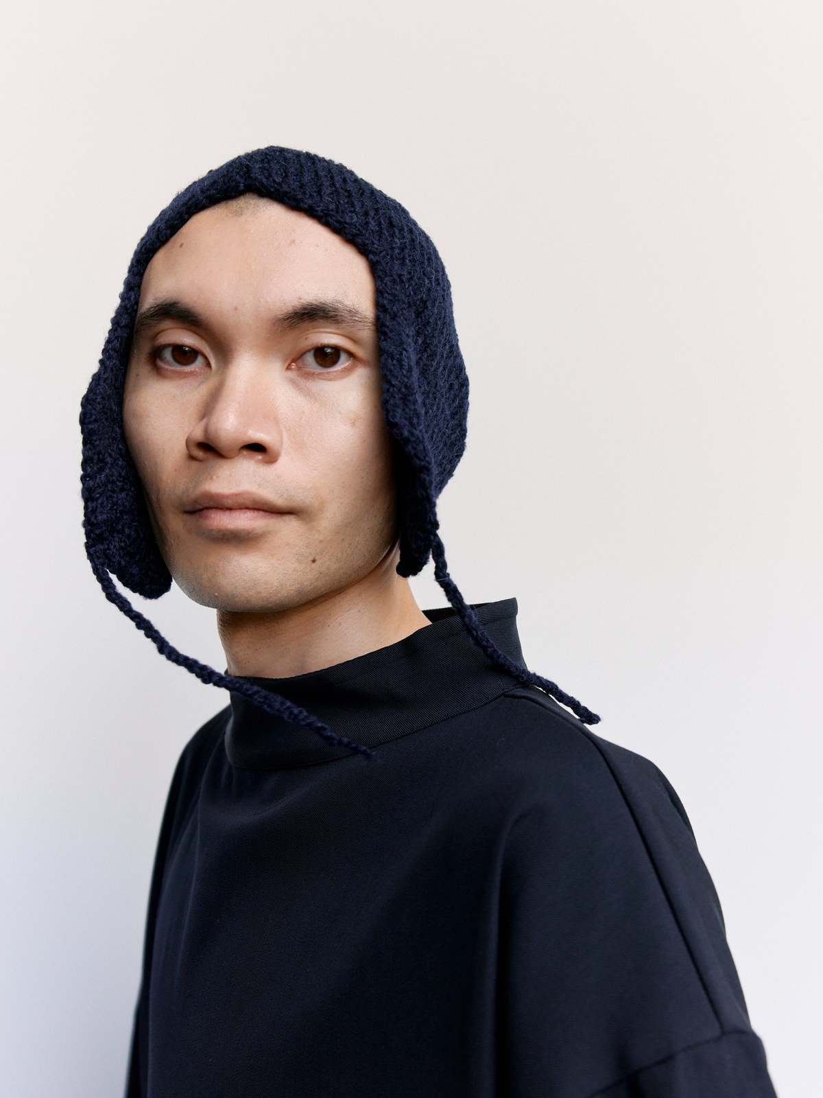 SONO Wool Alpaca Hood SONO Hedwig Hood in Stripe Curated at Jake and Jones main image 3