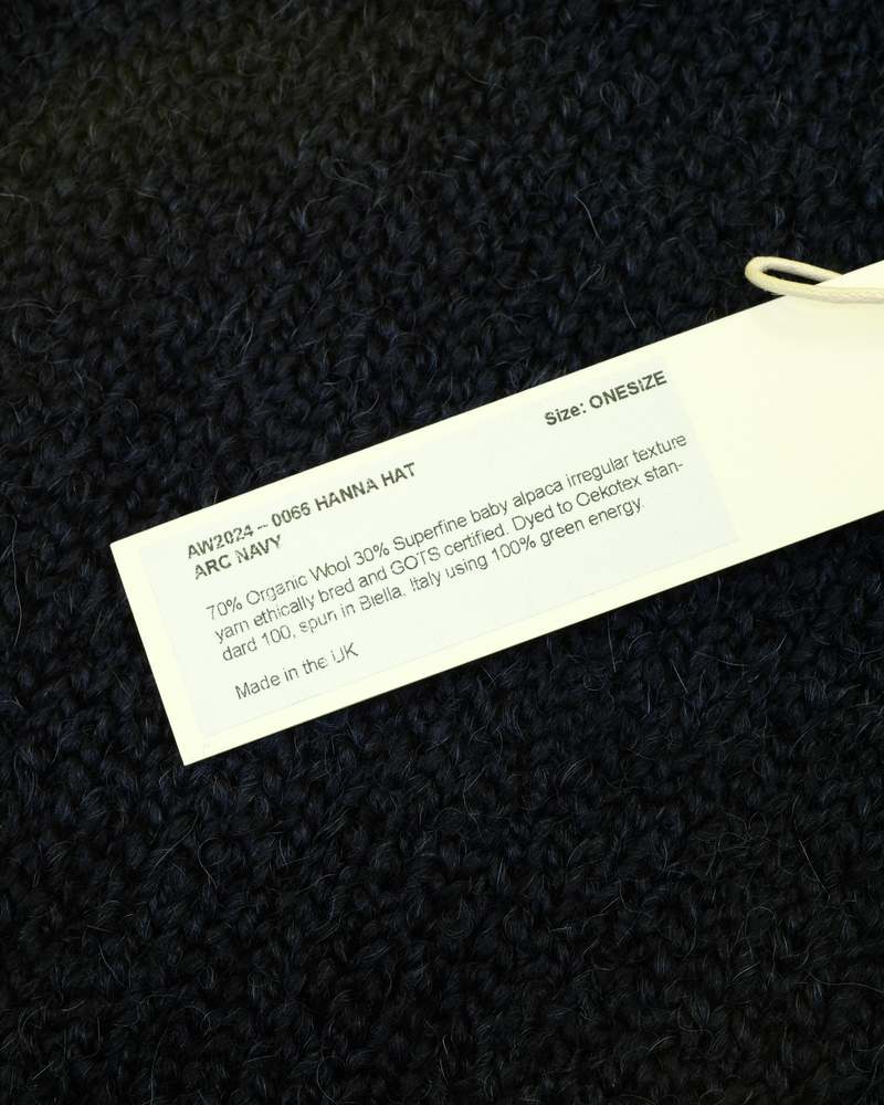 SONO Alpaca Wool Hanna Hat - Navy | Garmentory