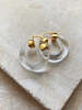 Shyla London Aura Hoop Earrings - Crystal Clear - Thumbnail 2