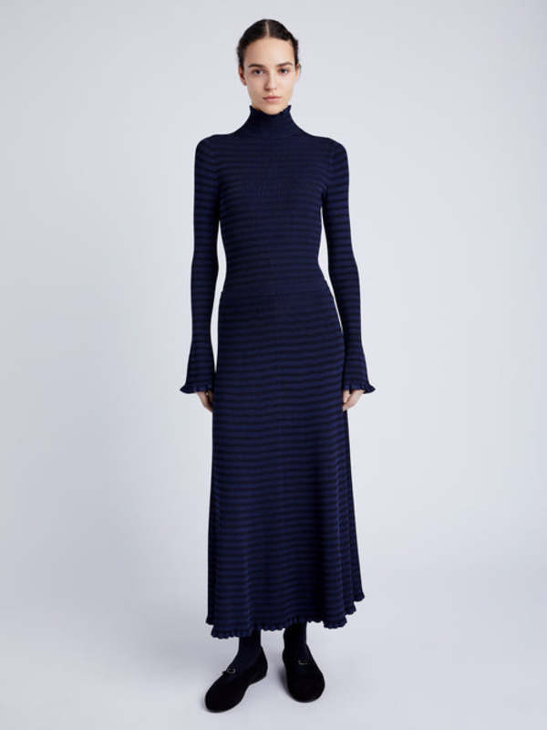 stina pull-on skirt 【dark navy】 Proenza Schouler Stina Skirt - Navy/Black | Garmentory