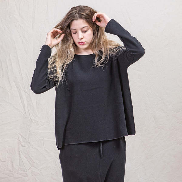 トップス album di famiglia JUMPER HC Album Di Famiglia Jumper Sweater JP - Fog White | Garmentory