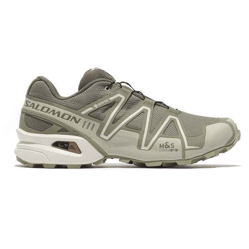 スニーカー Salomon Speedcross 3 Sneakers - SALOMON - Synthetic - Beige Salomon - Speedcross 3 GTX Rubber-Trimmed GORE-TEX Mesh
