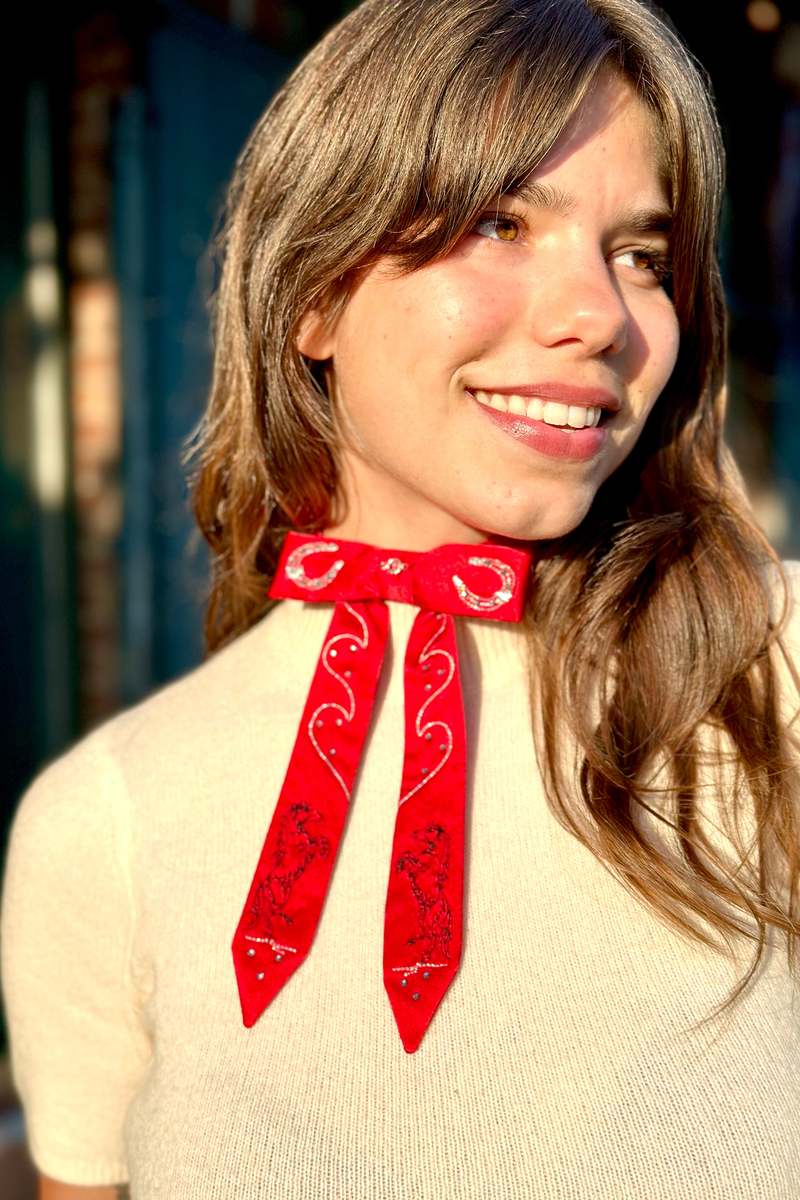 Guajardo Studio Rodeo Silk Bow | Garmentory display picture 3