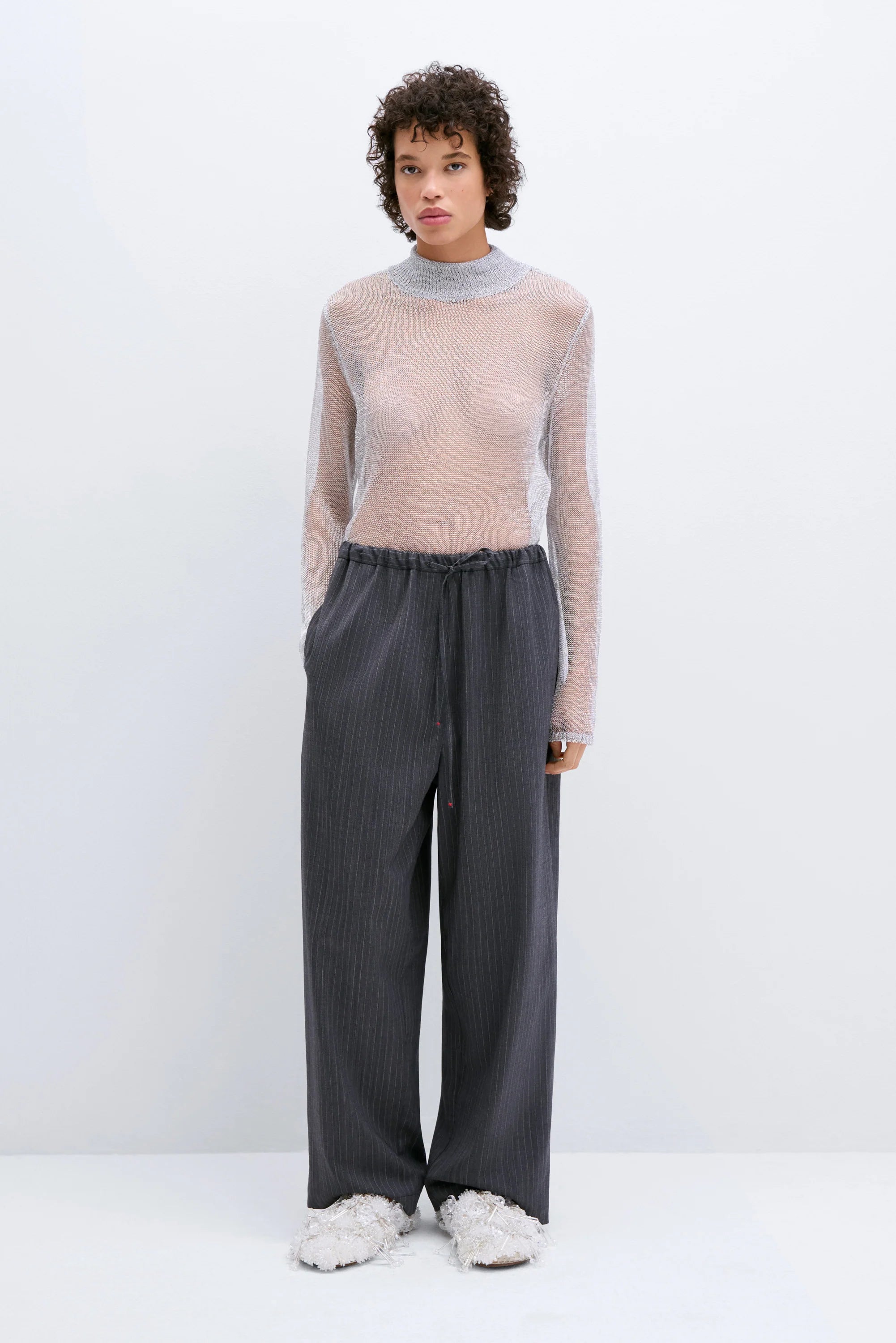 CORDERA コルデラ TAILORINGMASCULINEPANTS グレー Cordera Wool Masculine Pant, Grey – Glasswing