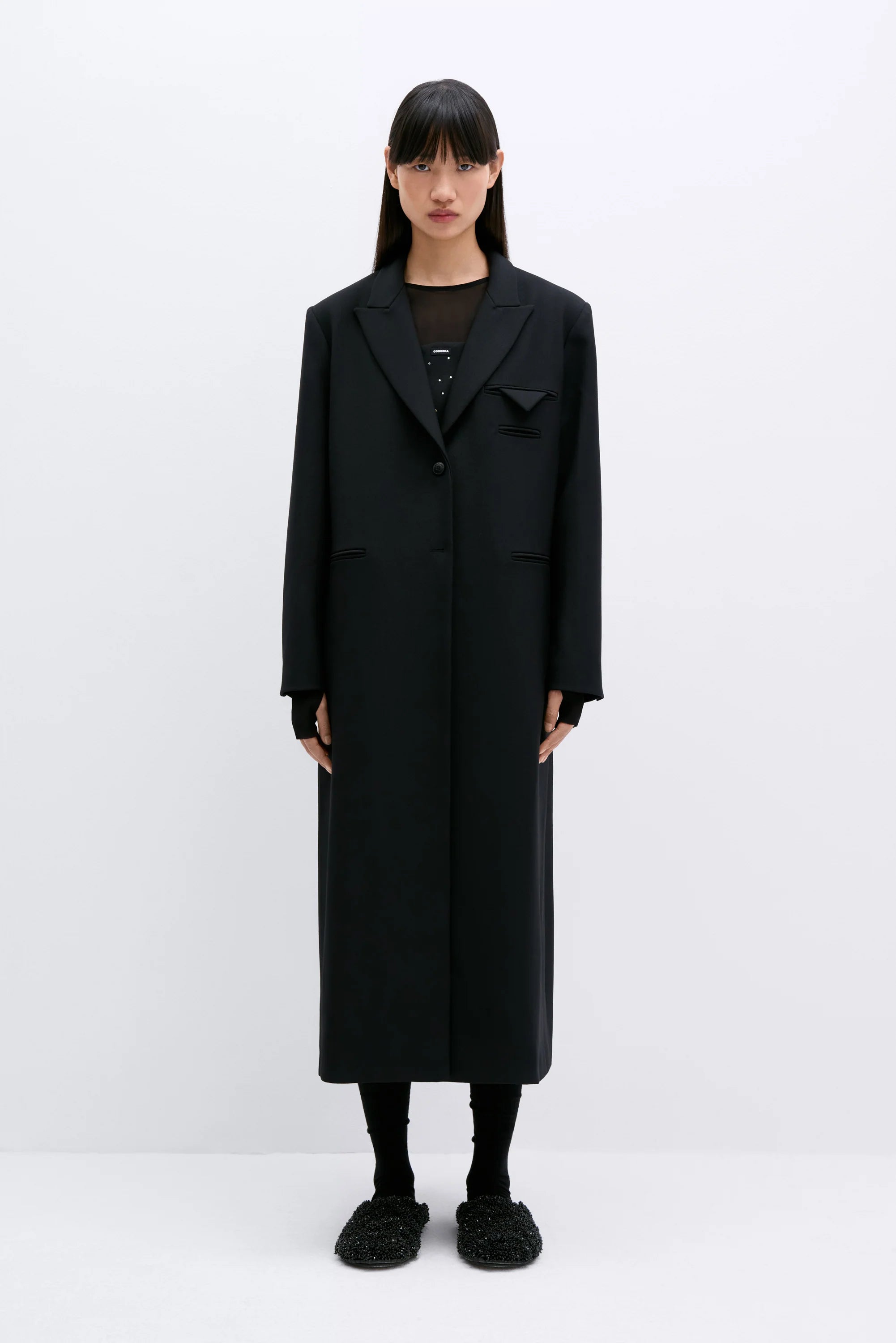【VOAAOV】wool light coat black Cordera Light Wool Coat - Black | Garmentory