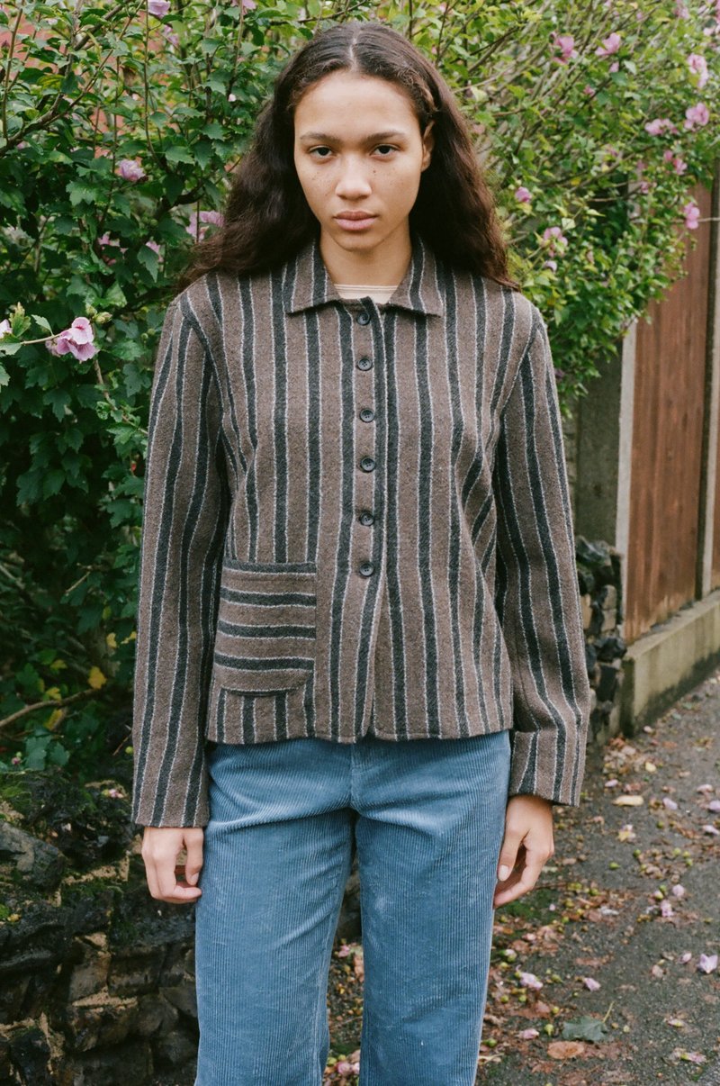 ジャケット・アウター Muriel Stripe Knit Jacket 最新な Muriel Stripe Knit Jacket ジャケット・アウター