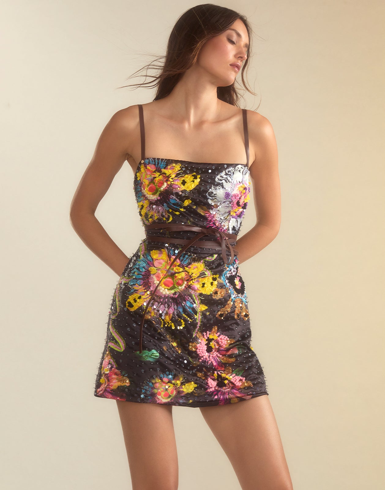 Cynthia Rowley Kaia Dress - Black Multi | Garmentory