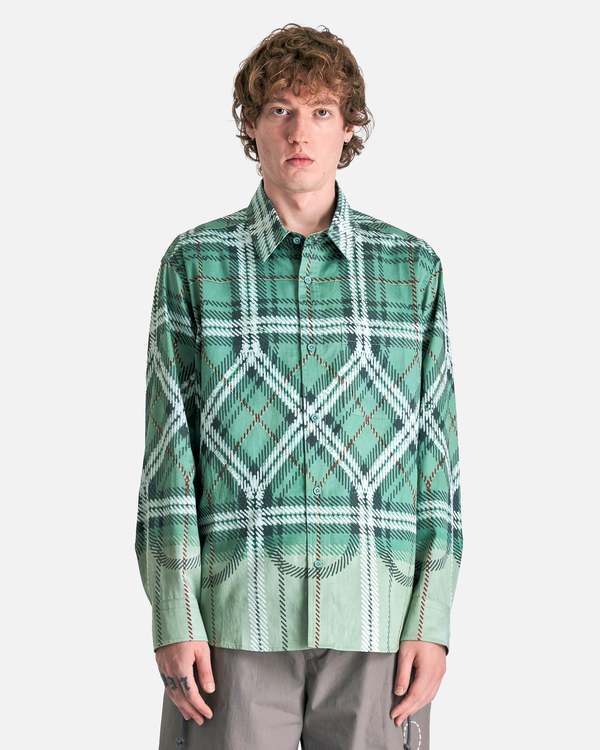 FUC PLAID SHIRT Green 【即完品】 TEXTURED PLAID SHIRT - Blue / Green | ZARA United States