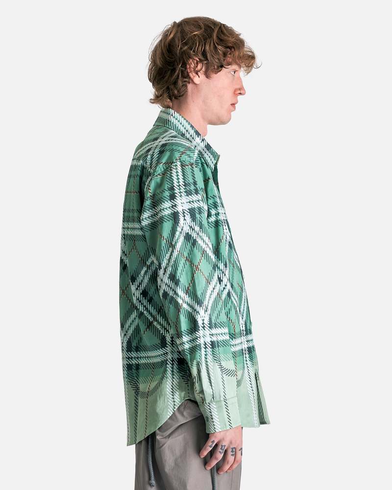 FUC PLAID SHIRT Green 【即完品】 TEXTURED PLAID SHIRT - Blue / Green | ZARA United States